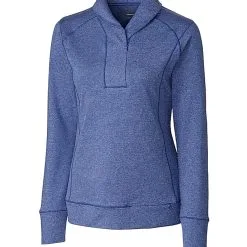 Cutter & Buck Ladies Shoreline Half-Zip -Brands Sales Store LCK08663 TBH MANN HG 91618.1649957650