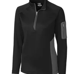 Cutter & Buck Ladies Shaw Hybrid Half Zip 11 Cutter & Buck Ladies Shaw Hybrid Half Zip -Brands Sales Store LCK08666 BL MANN HG 71175.1649799506