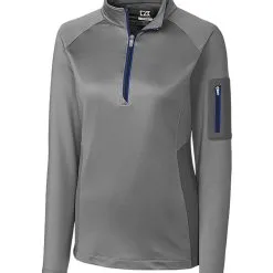 Cutter & Buck Ladies Shaw Hybrid Half Zip 16 Cutter & Buck Ladies Shaw Hybrid Half Zip -Brands Sales Store LCK08666 OXTBL MANN HG 02589.1649799506