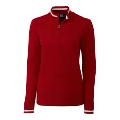 Cutter & Buck Ladies Lakemont Tipped Half Zip -Brands Sales Store LCS00005 CDR MANN HG 77086.1669056891