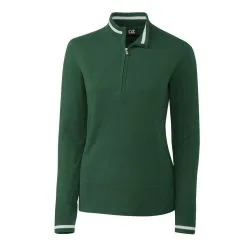 Cutter & Buck Ladies Lakemont Tipped Half Zip -Brands Sales Store LCS00005 HT MANN HG 97992.1669056891