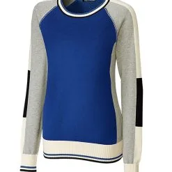Cutter & Buck Ladies Stride Colorblock Sweater -Brands Sales Store LCS08102 TBL MANN HG 39132.1649710989