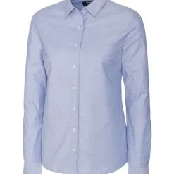 Cutter & Buck Ladies Long Sleeve Stretch Oxford -Brands Sales Store LCW00003 LTB MANN HG 06712.1668810704