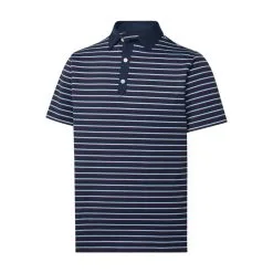 FootJoy Golf FootJoy Lisle Multi Stripe Self Collar Athletic Fit Polo -Brands Sales Store Lisle Multi Stripe Self Collar Athletic Fit Polo Navy 82303.1675980133