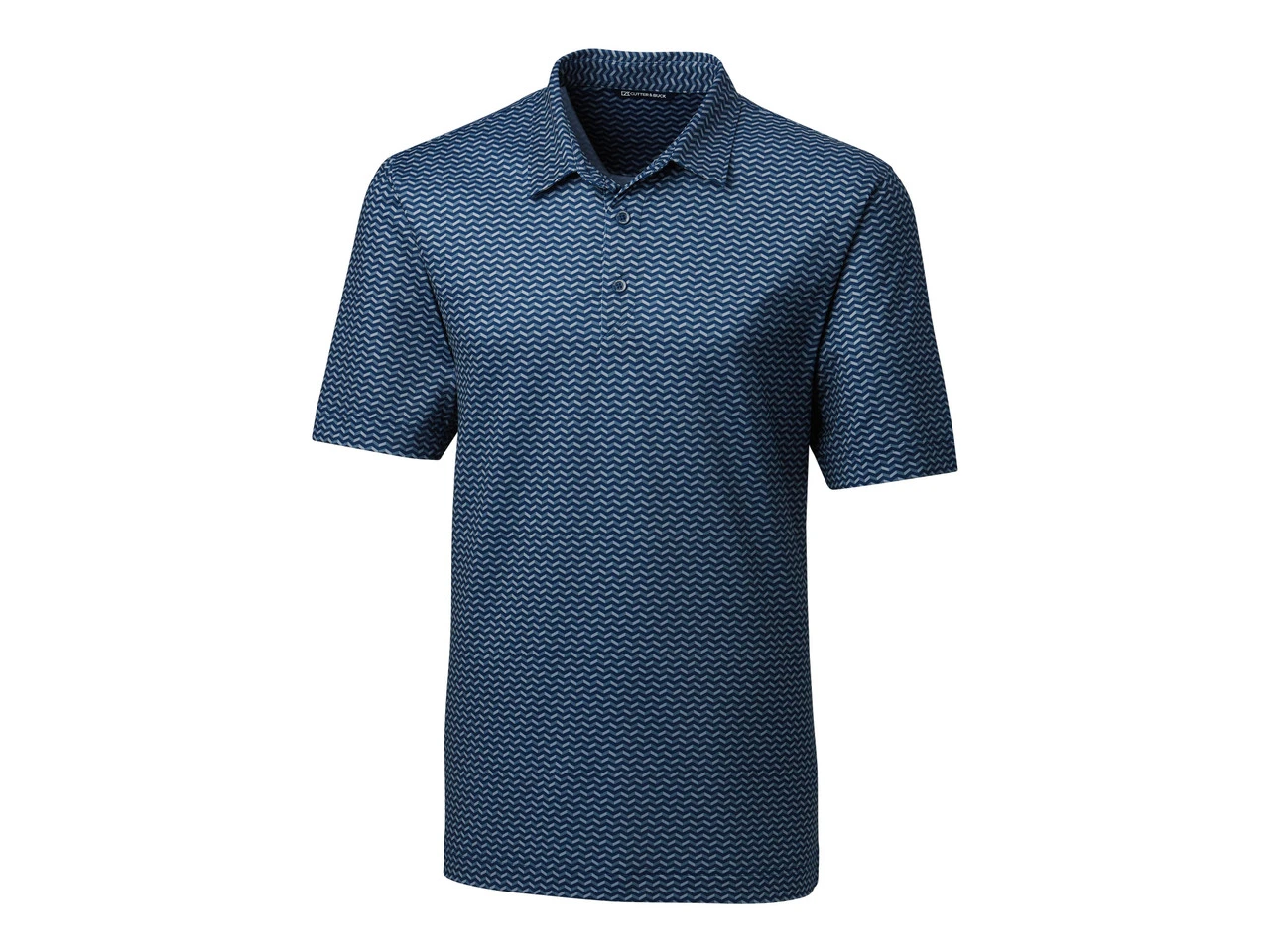 Cutter & Buck Pike Herringbone Print Polo 5 Cutter & Buck Pike Herringbone Print Polo - Image 3