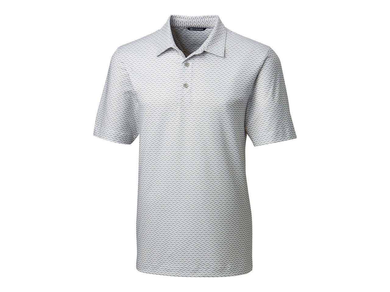Cutter & Buck Pike Herringbone Print Polo 4 Cutter & Buck Pike Herringbone Print Polo - Image 2