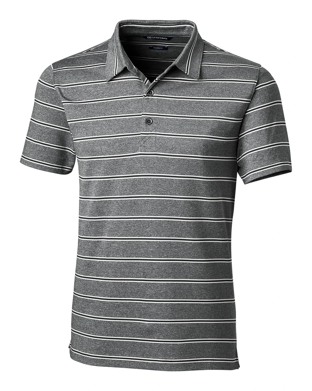 Cutter & Buck Forge Heather Stripe Tailored Fit Polo 4 Cutter & Buck Forge Heather Stripe Tailored Fit Polo - Image 2