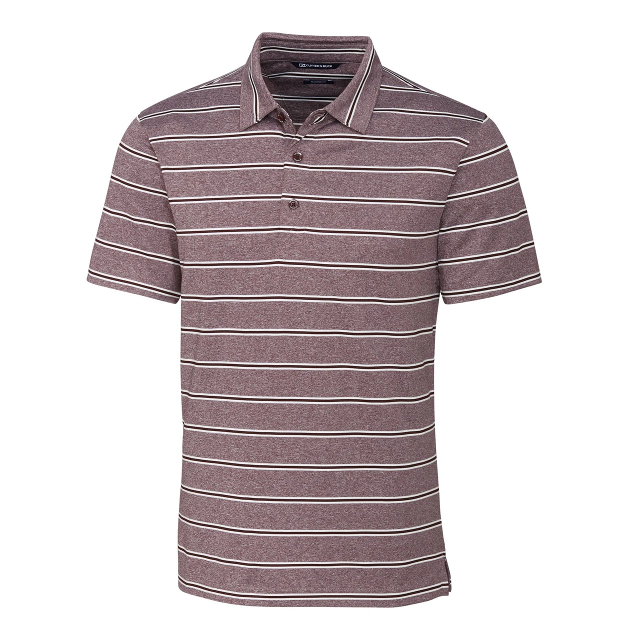 Cutter & Buck Forge Heather Stripe Tailored Fit Polo 10 Cutter & Buck Forge Heather Stripe Tailored Fit Polo - Image 8