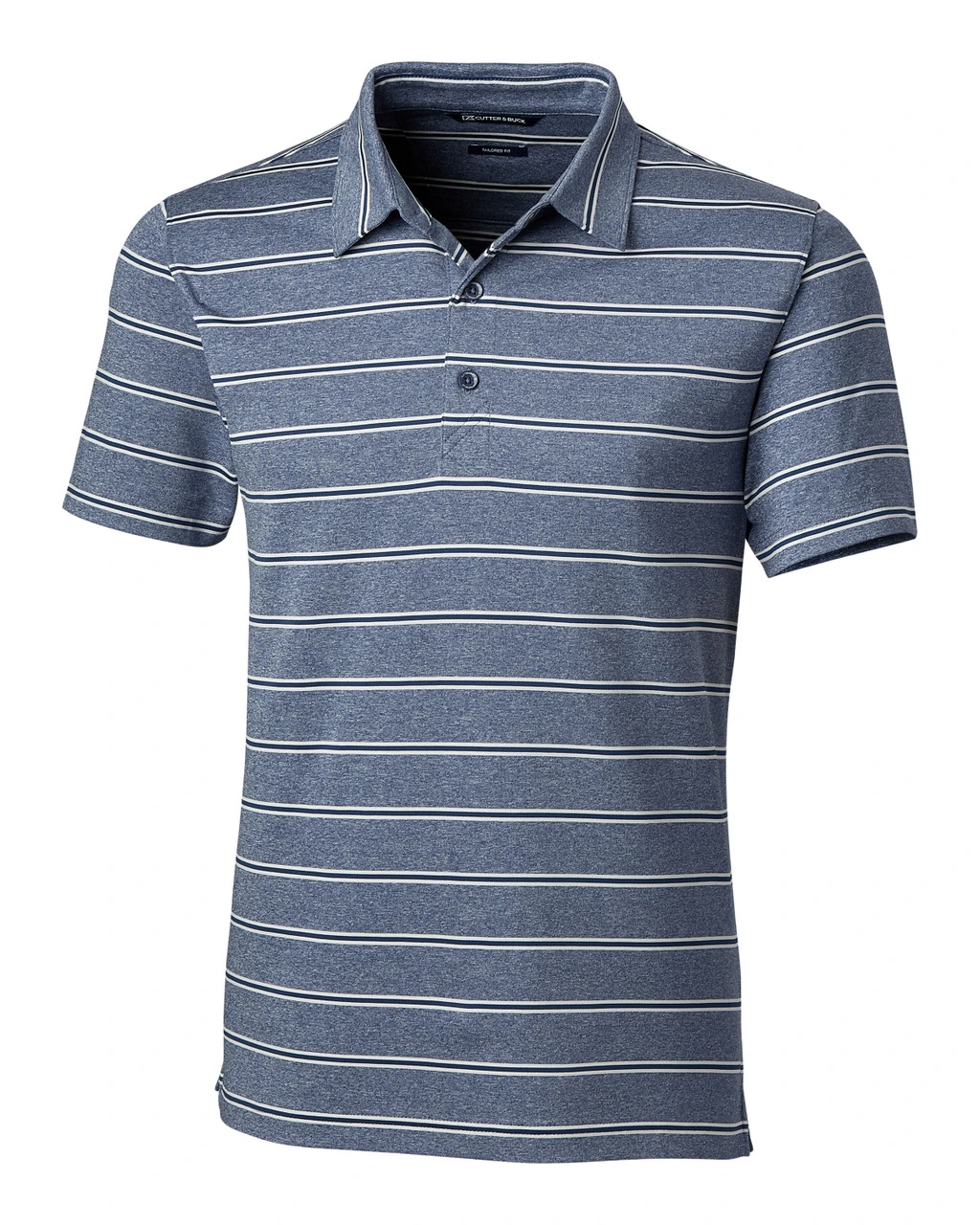 Cutter & Buck Forge Heather Stripe Tailored Fit Polo 7 Cutter & Buck Forge Heather Stripe Tailored Fit Polo - Image 5