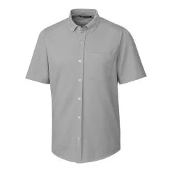Cutter & Buck Reach Oxford Short-Sleeve Shirt 10 Cutter & Buck Reach Oxford Short-Sleeve Shirt -Brands Sales Store MCK00175 POL MANN HG 46587.1669061168