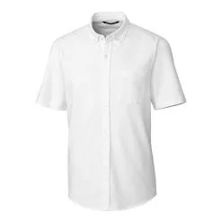 Cutter & Buck Reach Oxford Short-Sleeve Shirt 11 Cutter & Buck Reach Oxford Short-Sleeve Shirt -Brands Sales Store MCK00175 WH MANN HG 79817.1669061168