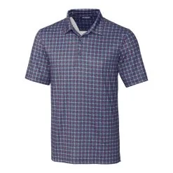 Cutter & Buck Pike Houndstooth Polo -Brands Sales Store MCK01056 NOC MANN HG 21017.1669059916