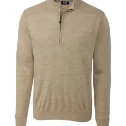 Cutter & Buck Long Sleeve Douglas Half Zip Mock - Big & Tall -Brands Sales Store MCS07725 SAN MANN HG 33606.1668798898