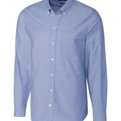 Cutter & Buck Long Sleeve Tailored Fit Stretch Oxford Shirt -Brands Sales Store MCW00139 FB MANN HG 59768.1633539174