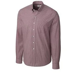 Cutter & Buck Long Sleeve Epic Easy Care Gingham Shirt -Brands Sales Store MCW01878 BRD MANN HG 70719.1628801105