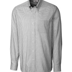 Cutter & Buck Long Sleeve Epic Easy Care Tattersall - Big & Tall -Brands Sales Store MCW01891 BL MANN HG 81049.1668801270