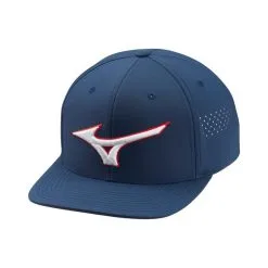 Mizuno Golf Mizuno Tour Flat Snapback Cap -Brands Sales Store Mizuno Tour Flat Snapback Cap Navy 48496.1654018396