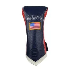 Sun Mountain Leather 3 Wood Headcover -Brands Sales Store NavyWhiteRed 38584.1621613646