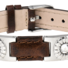 Sabona Brown Leather Gem Stainless Magnetic Bracelet -Brands Sales Store Sabona 262 circle front web 93301.1427895359