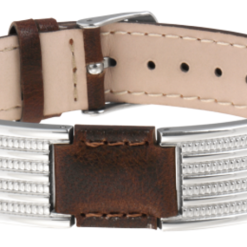 Sabona Brown Leather Dress Stainless Magnetic