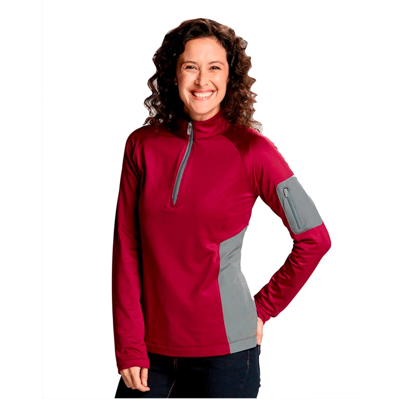 Cutter & Buck Ladies Shaw Hybrid Half Zip 3 Cutter & Buck Ladies Shaw Hybrid Half Zip