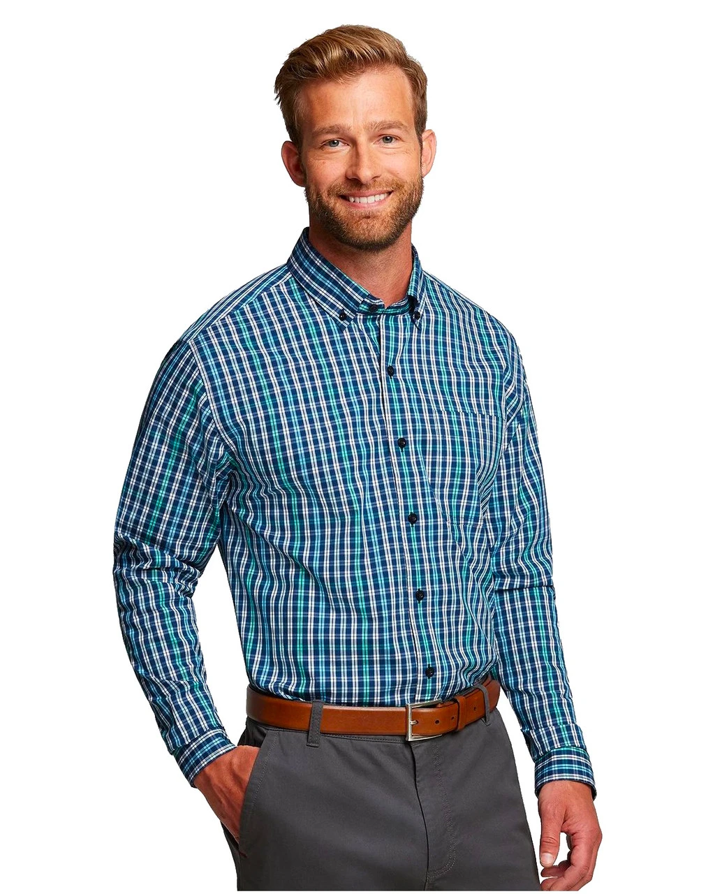 Cutter & Buck Anchor Double Check Plaid Shirt 3 Cutter & Buck Anchor Double Check Plaid Shirt