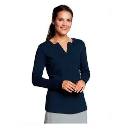 Cutter & Buck Ladies Long Sleeve Avail Double V-Neck Shirt