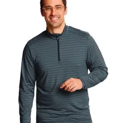 Cutter & Buck Holman Stripe Half Zip