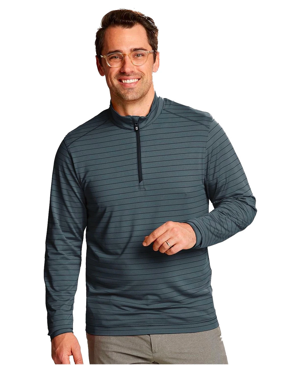 Cutter & Buck Holman Stripe Half Zip 3 Cutter & Buck Holman Stripe Half Zip