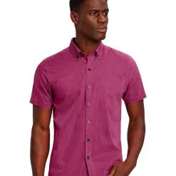 Cutter & Buck Strive Rail Stripe Short Sleeve Shirt