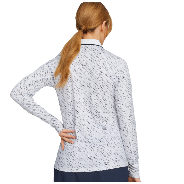 PUMA Golf Puma Womens You-V Whitewater Long Sleeve Polo 10 PUMA Golf Puma Womens You-V Whitewater Long Sleeve Polo - Image 8