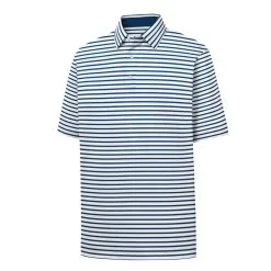 FootJoy Golf FootJoy ProDry Performance Lisle 2-Color Stripe Self Collar Polo -Brands Sales Store fj 27972 43728.1675976005